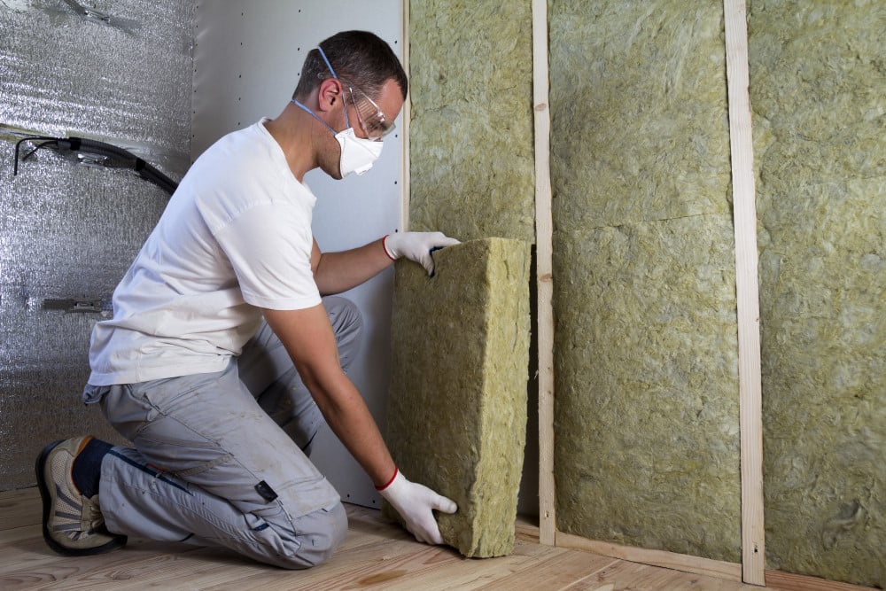 Pose de fibre de bois